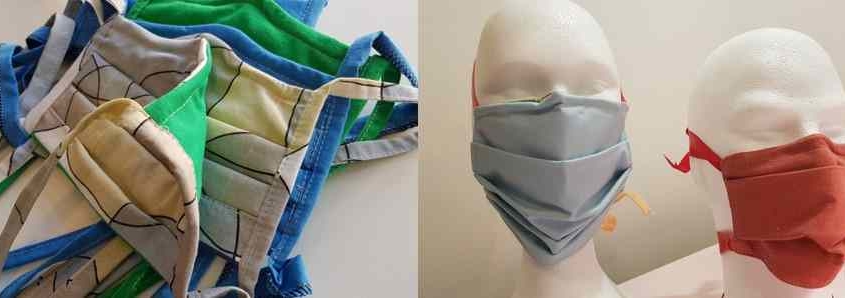 masques covid en tissu